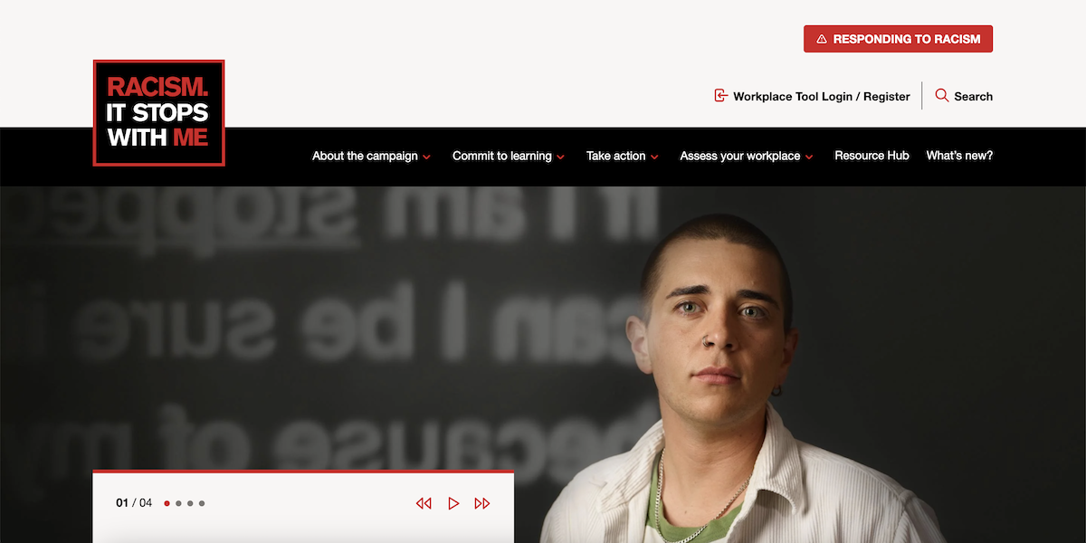 Racism. It Stops With Me.