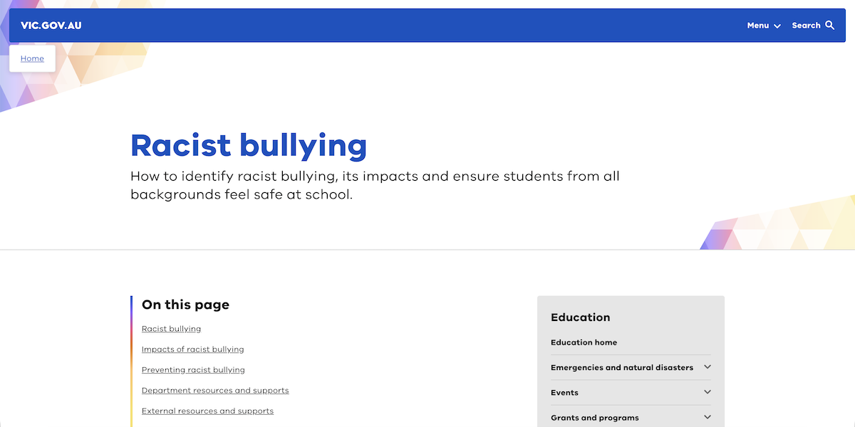 Racist bullying