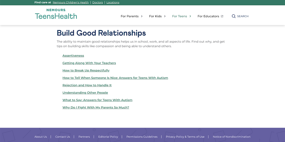 Nemours TeenHealth