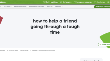 Helping a friend who's having a tough time